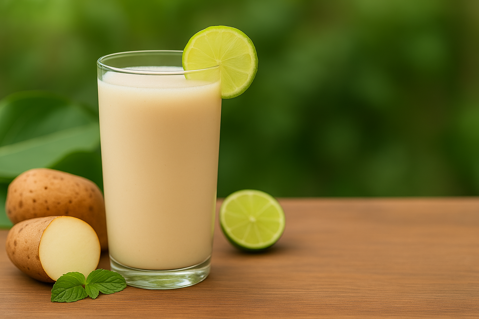Descubra o truque do Suco de Inhame: cremoso, refrescante e perfeito para turbinar sua imunidade