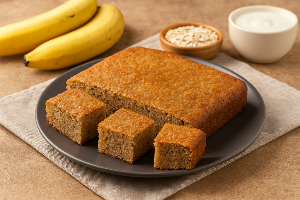 Descubra o Bolo de Banana fit com 3 ingredientes que está conquistando quem quer comer sem culpa